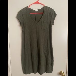 Gap olive green midi dress